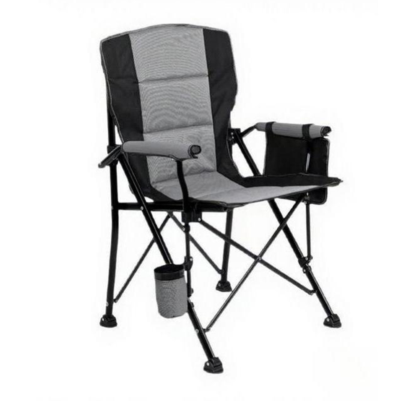 MEETJOY Heavy Duty Folding Camping Chair with Horseshoe Feet - Double Layer 1200D Oxford Fabric