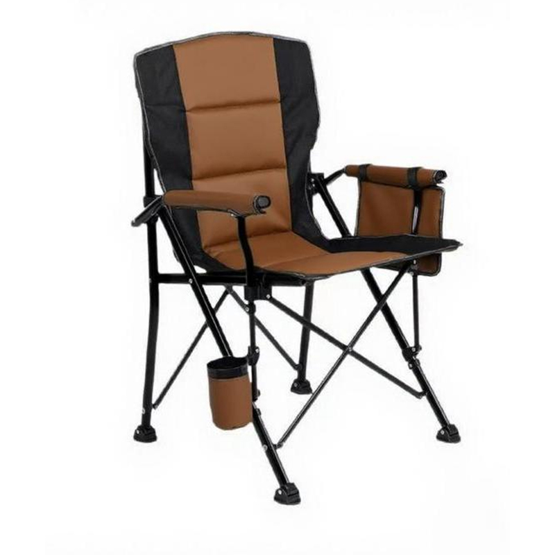 MEETJOY Heavy Duty Folding Camping Chair with Horseshoe Feet - Double Layer 1200D Oxford Fabric